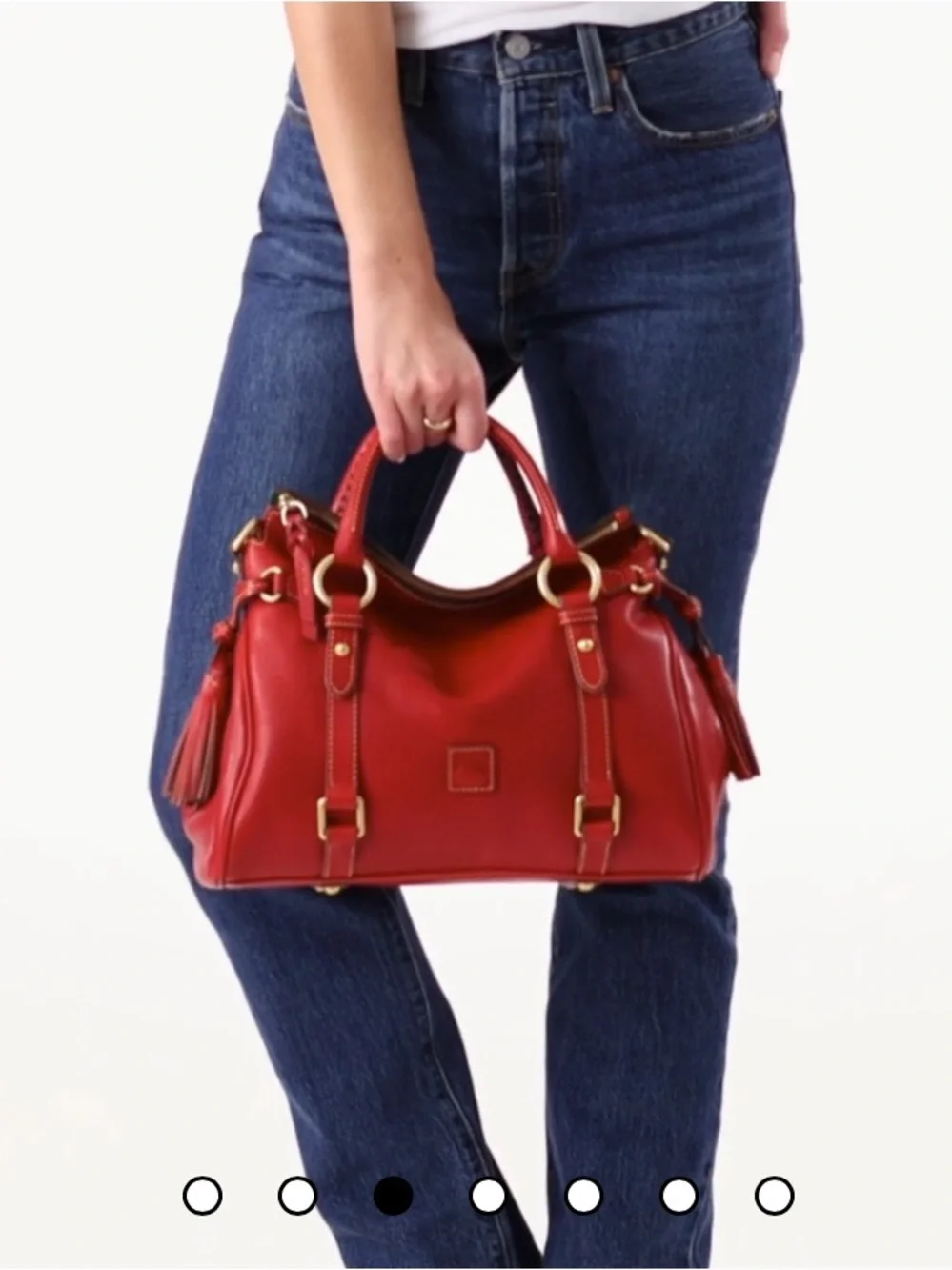 💖SPOTLIGHT💖NWT Dooney & Bourke Red Florentine Satchel with Gold Hardware